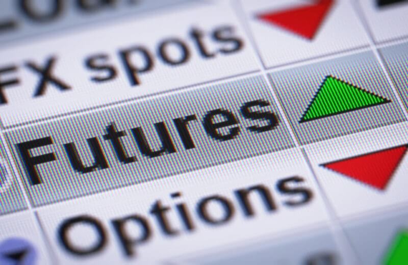 FX spots, Futures, Options with arrow.