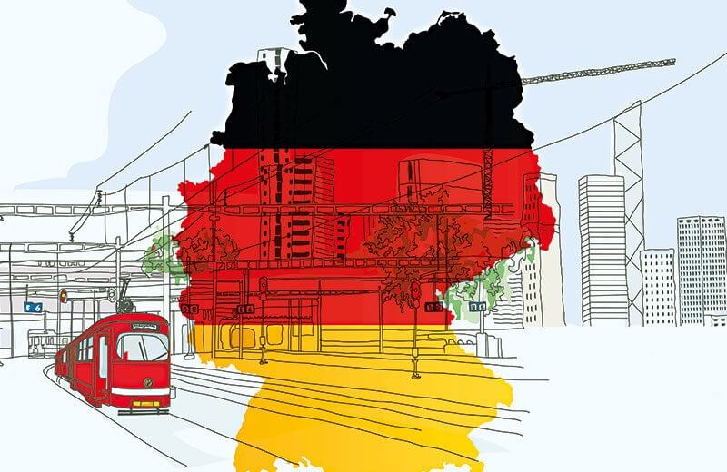 Germany enters a recession after registering a fall of 9.7%. German economy